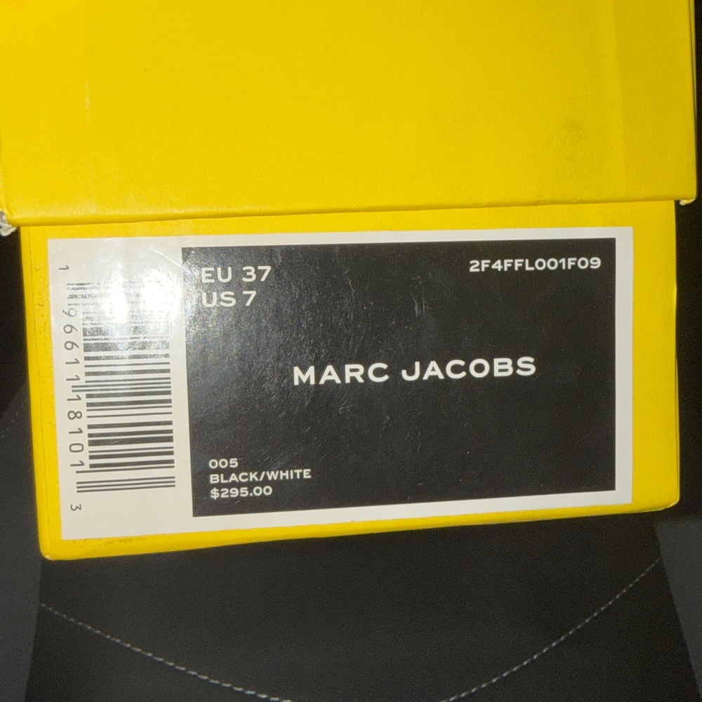 🔥🔥🔥NEW Marc Jacobs Black The Ali Ballerina Flats Shows in Zebra Print - Picture 8 of 8